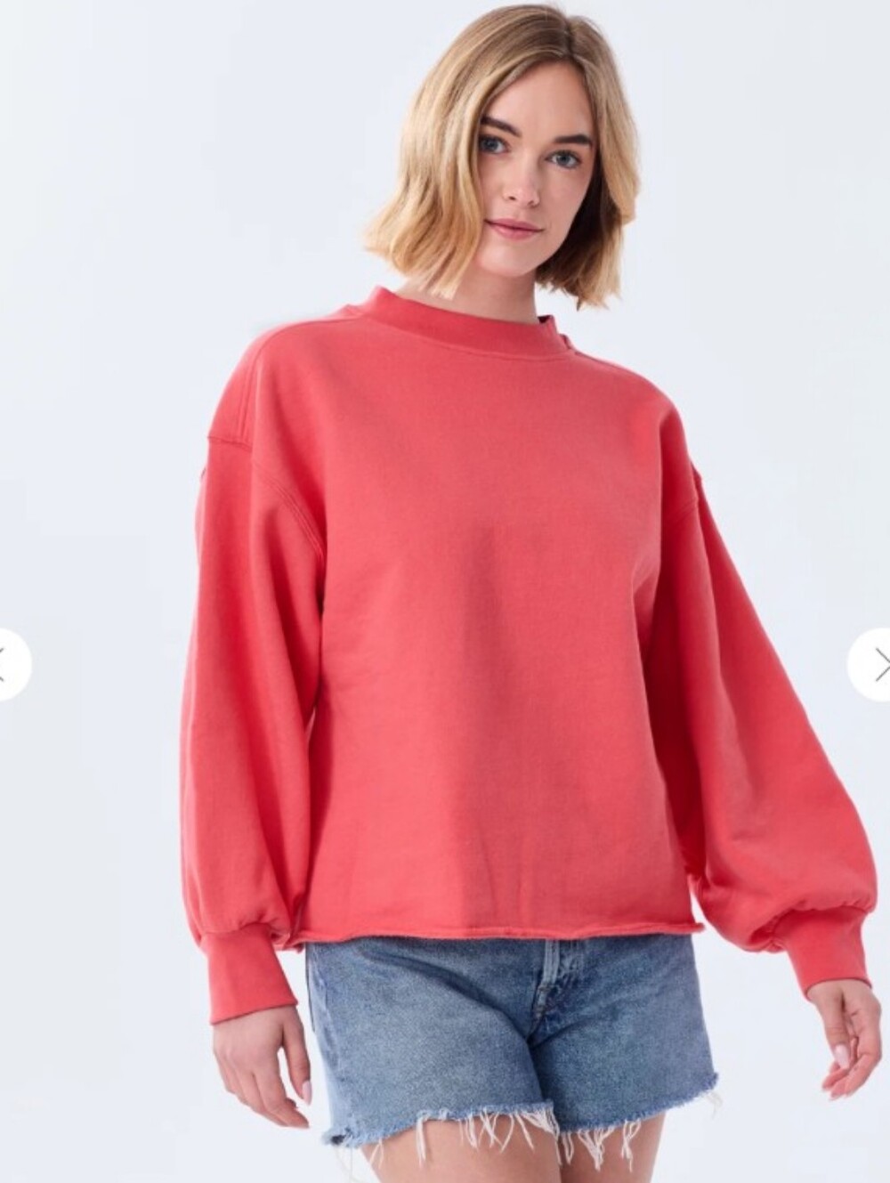 Alice Walk Sunday Sweatshirt - Coral Pink